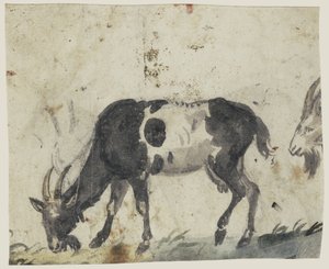 山羊と一緒に勉強する 作： Lucas Cranach the Elder